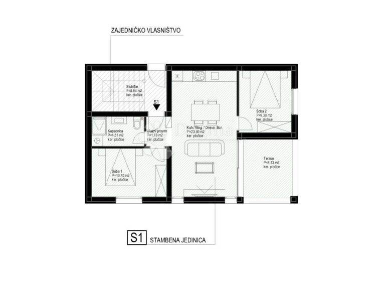 Wohnung zum Kauf 190.000 € 3 Zimmer 59 m² Vir