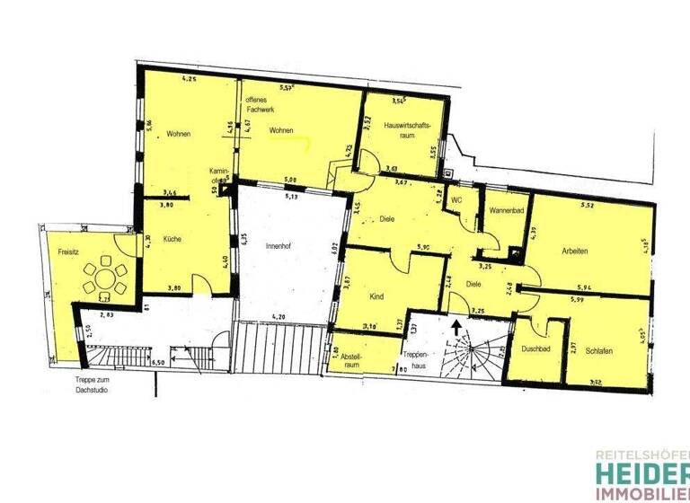 Wohnung zur Miete 1.550 € 6 Zimmer 206 m² 2. Geschoss Ansbach 91522