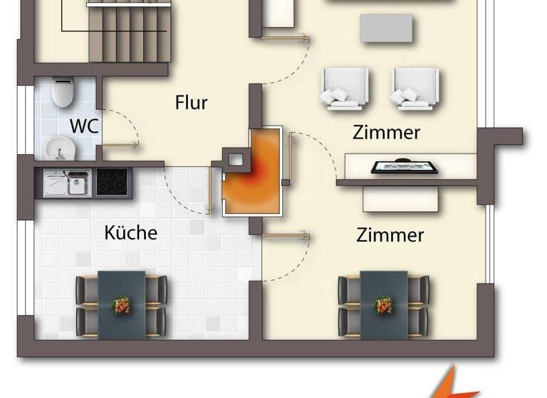 Doppelhaushälfte zur Miete 1.200 € 6 Zimmer 130 m² 360 m² Grundstück frei ab sofort Balingen 72336