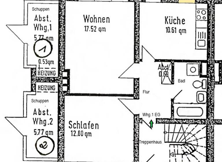 Einfamilienhaus zum Kauf provisionsfrei 310.000 € 4 Zimmer 101,9 m² 380 m² Grundstück Auf den Würden 13 Woltmershausen Bremen 28197