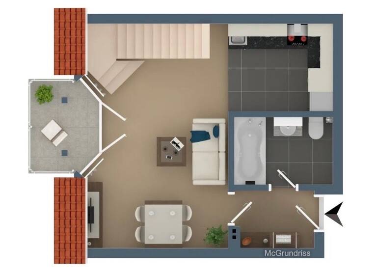Maisonette zur Miete 770 € 1,5 Zimmer 63 m² Geschoss 2/2 frei ab 01.05.2026 Hehlentor Celle 29223