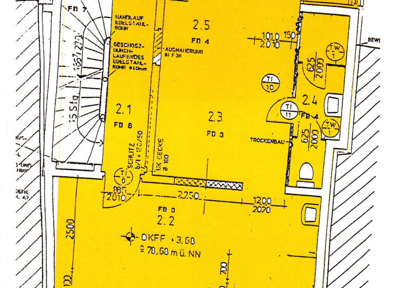 Büro zur Miete 620 € 2 Zimmer 76,5 m² Bürofläche Burgstr. 28 Mitte Cottbus 03046