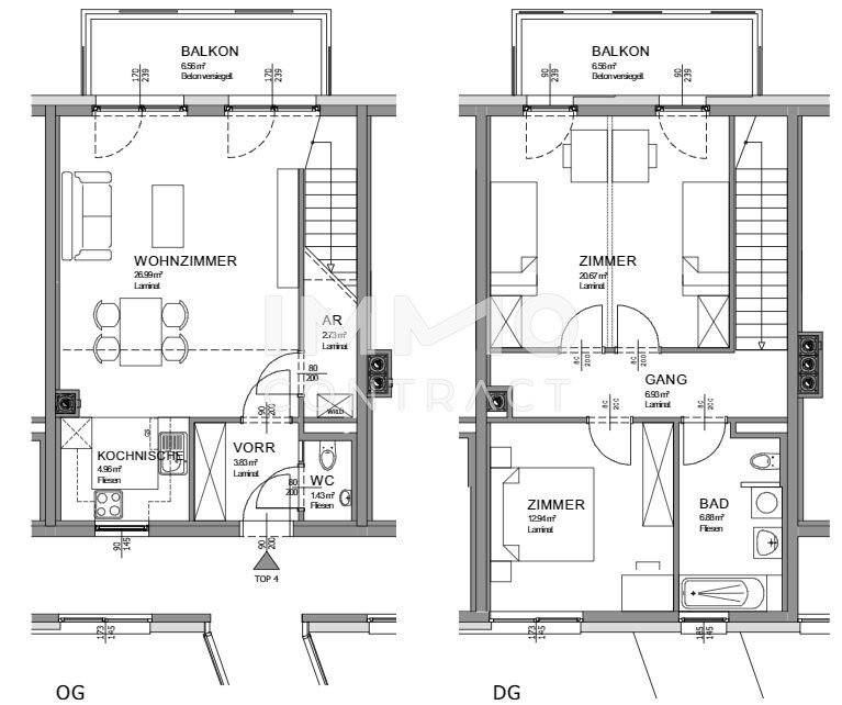 Maisonette zur Miete 1.303 € 4 Zimmer 87,6 m²<br/>Wohnfläche St. Peter in der Au 3352