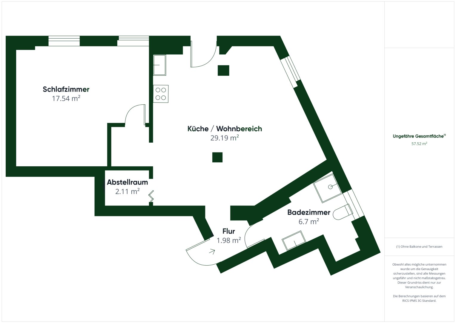 Wohnung zum Kauf 245.000 € 2 Zimmer 57 m²<br/>Wohnfläche 1.<br/>Geschoss ab sofort<br/>Verfügbarkeit Wörgl 6300