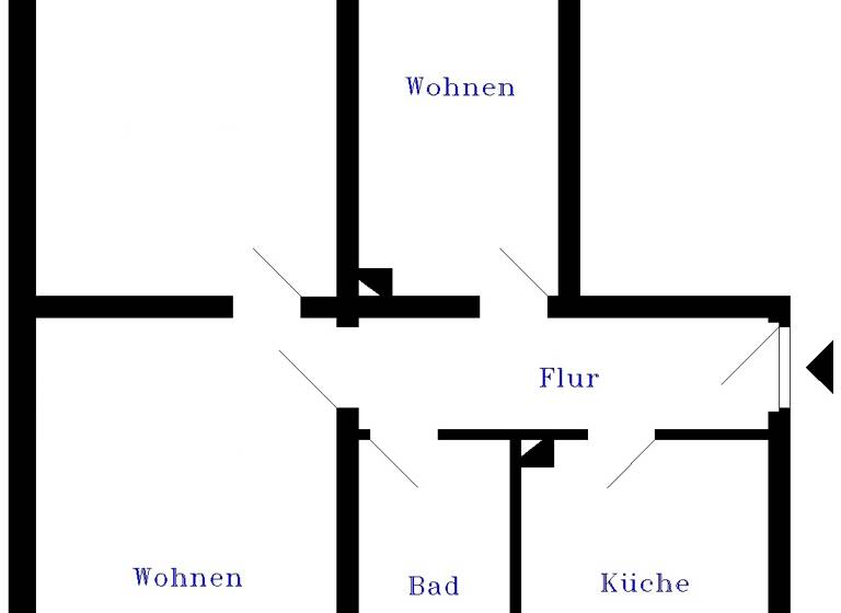 Wohnung zur Miete 280 € 3 Zimmer 57,5 m² 2. Geschoss frei ab sofort Magdeburger Str. 77 Calbe Calbe (Saale) 39240