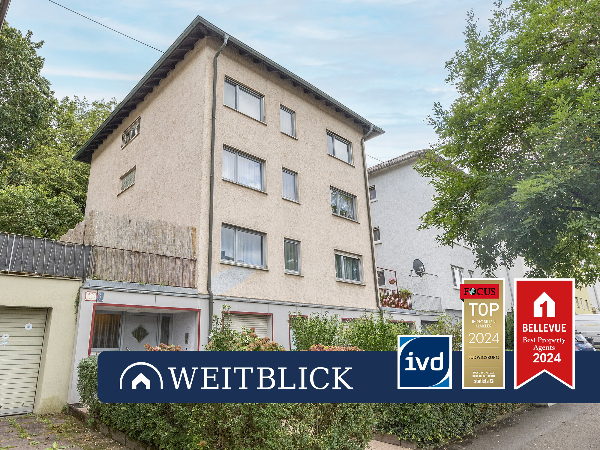 Mehrfamilienhaus zum Kauf 815.000 € 14 Zimmer 275 m²<br/>Wohnfläche 540 m²<br/>Grundstück Ludwigsburg - Ost Ludwigsburg 71642