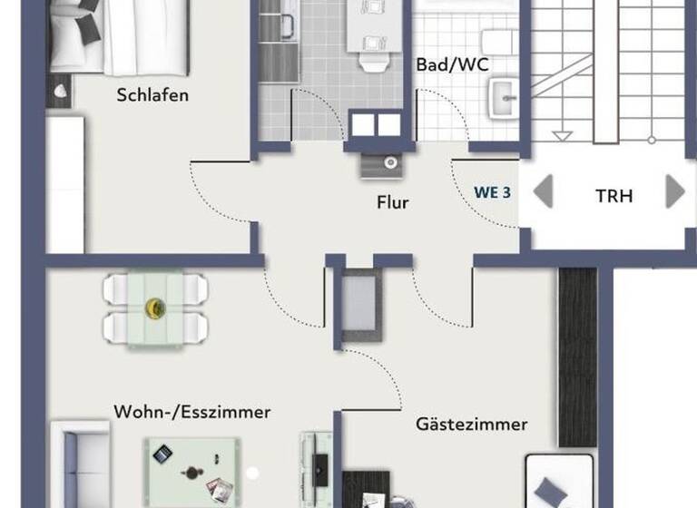 Wohnung zum Kauf provisionsfrei 305.000 € 3 Zimmer 73 m² 1. Geschoss Kniebisstraße 10 Ost Stuttgart 70188