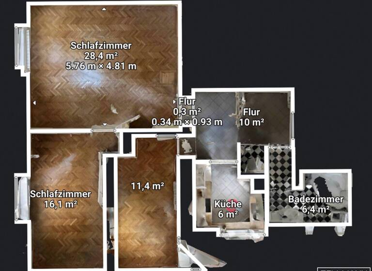 Wohnung zur Miete - Erstbezug 1.466 € 3 Zimmer 86 m² 4. Geschoss Wien,Alsergrund 1090