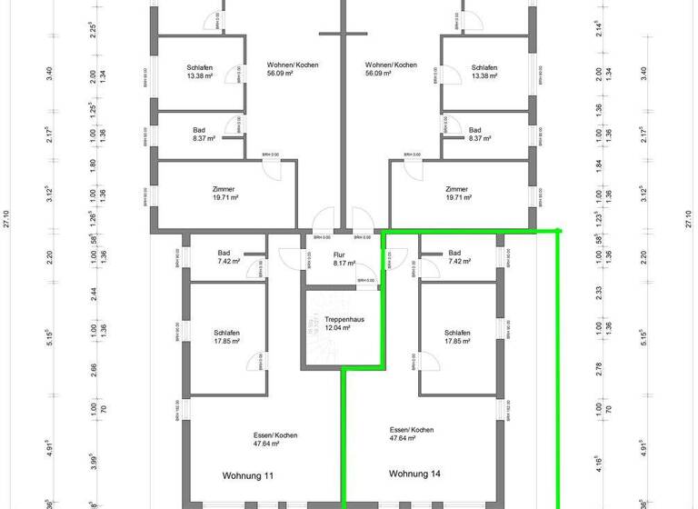 Wohnung zur Miete - Erstbezug 1.240 € 2 Zimmer 80,2 m² Bad Doberan 18209