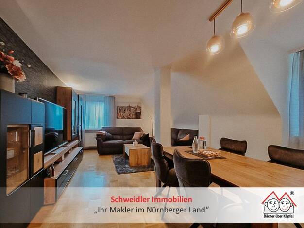 Wohnung zum Kauf 346.000 € 3,5 Zimmer 95,4 m² Dachgeschoss Schweinau Nürnberg 90441