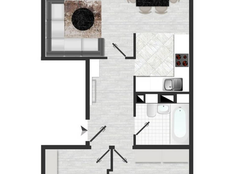 WG-Zimmer zur Miete 325 € 3 Zimmer 56,8 m² 5. Geschoss Kroatenweg 30 Sudenburg Magdeburg 39116