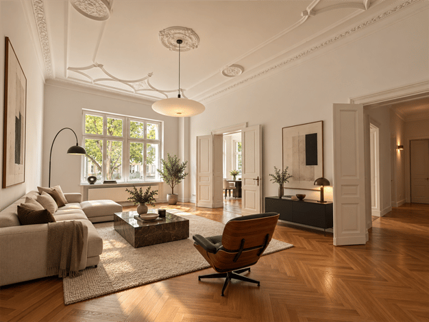 Wohnung zum Kauf - Erstbezug 1.875.000 € 5 Zimmer 204,2 m² Geschoss 1/5 frei ab sofort Grolmanstraße 52 Charlottenburg Berlin 10623