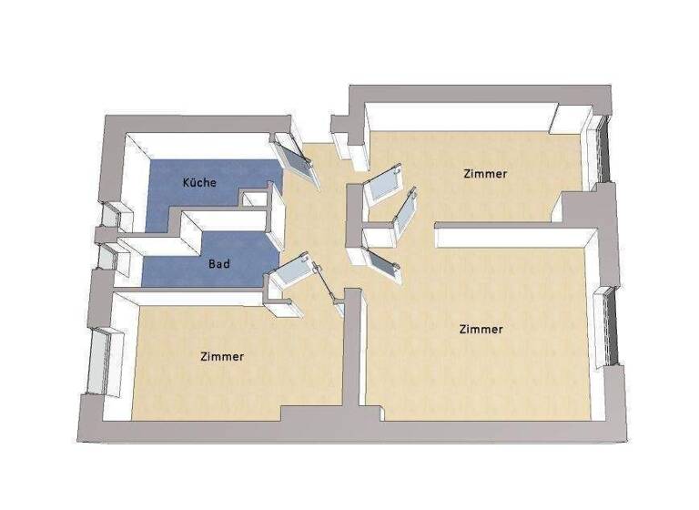 Wohnung zum Kauf 259.000 € 3 Zimmer 54 m² frei ab sofort Steglitz Berlin 12165