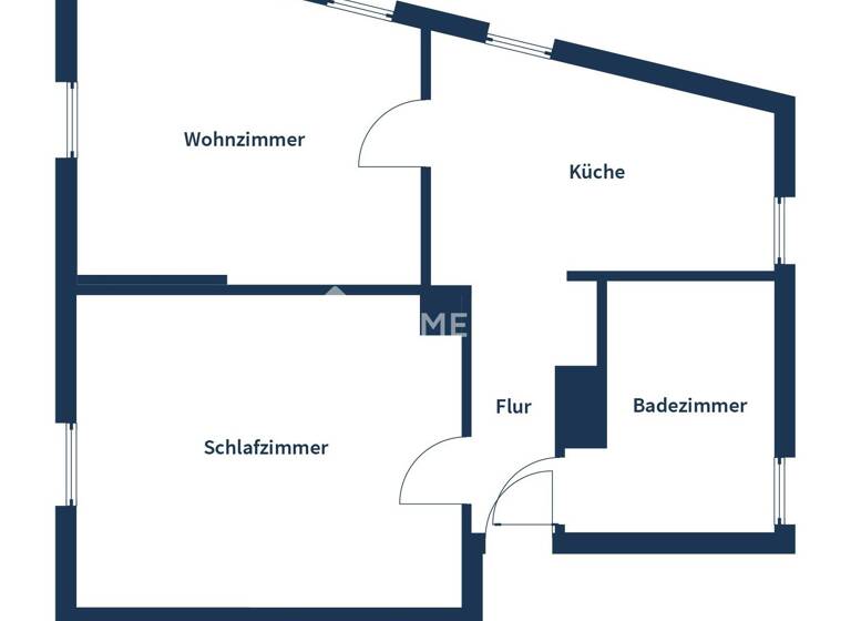 Wohnung zum Kauf 199.000 € 2 Zimmer 44,2 m²<br/>Wohnfläche Dachgeschoss, 3.<br/>Geschoss Glockenhof Nürnberg 90461