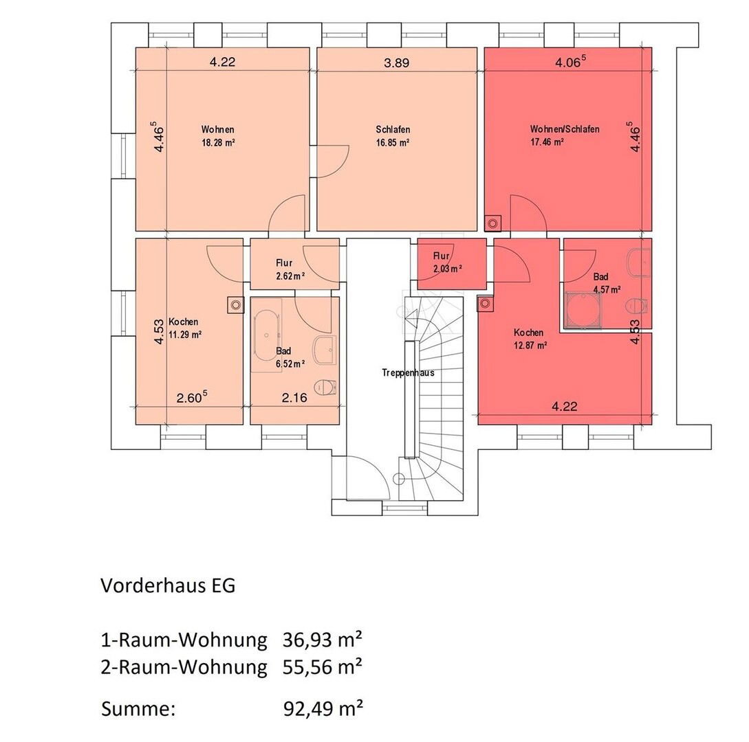 Wohnung zur Miete 390 € 2 Zimmer 57,3 m²<br/>Wohnfläche EG<br/>Geschoss Pausitzer Str. 20 Innenstadt Riesa 01589