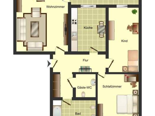 Wohnung zur Miete nur mit Wohnberechtigungsschein 390 € 3 Zimmer 73,3 m² EG frei ab 01.06.2026 Dresdner Straße 10 Königsborn Unna 59425