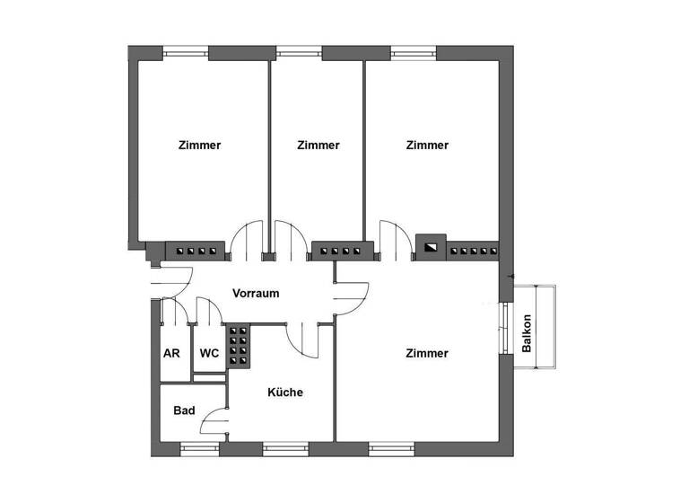 Wohnung zur Miete 663 € 4 Zimmer 86,5 m² 3. Geschoss Wiener Straße 74 Kapfenberg 8605