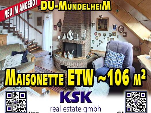 Maisonette zum Kauf 212.000 € 4 Zimmer 106,1 m² 2. Geschoss Mündelheim Duisburg 47259