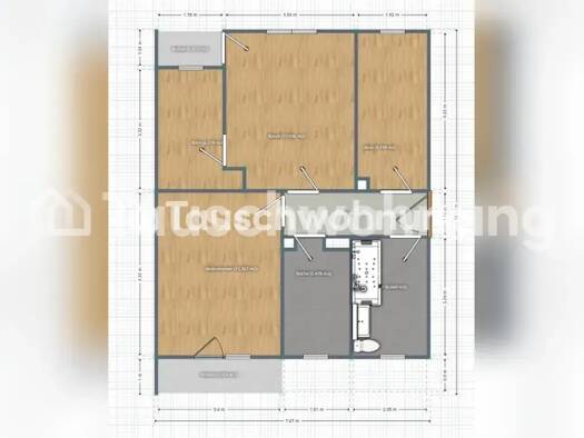 Wohnung zur Miete Tauschwohnung 790 € 3,5 Zimmer 72 m² 2. Geschoss Eckenheim Nord-Ost 60435