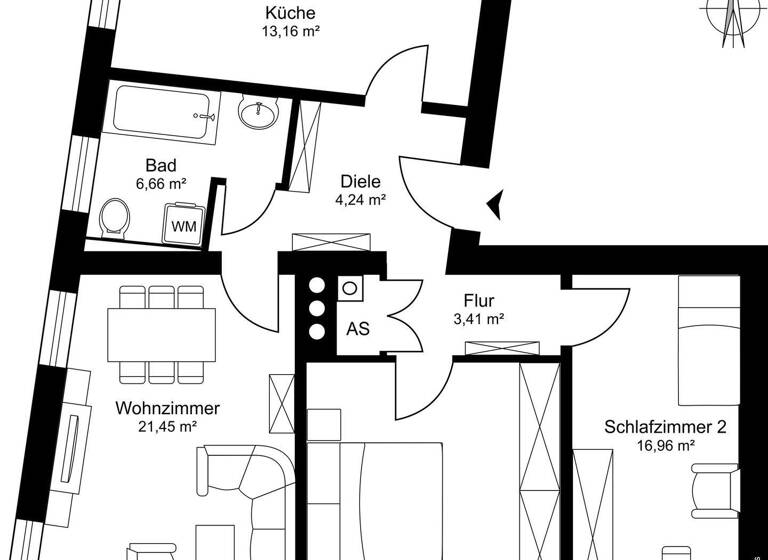 Wohnung zum Kauf 675.000 € 3 Zimmer 84,5 m² 1. Geschoss Sendling München 81369
