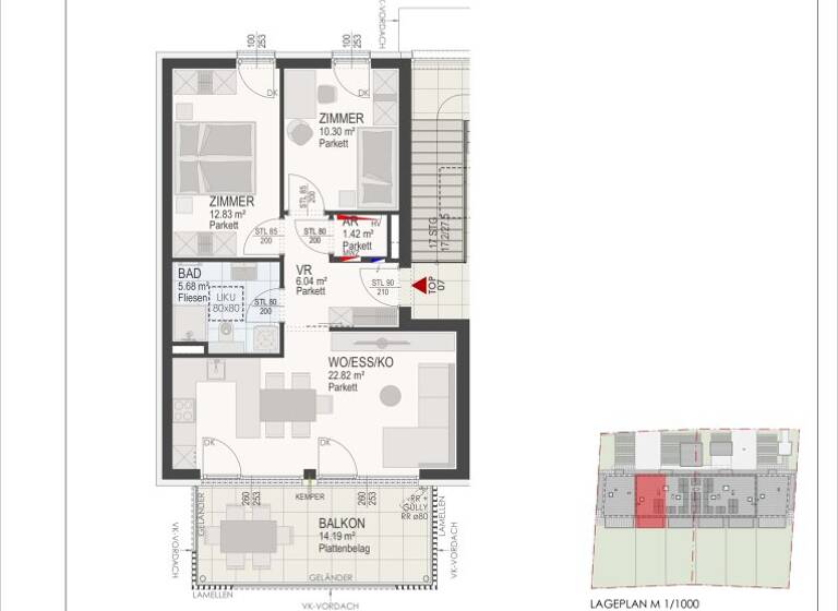 Wohnung zum Kauf 397.200 € 3 Zimmer 59,1 m² Krumpendorf am Wörthersee 9201