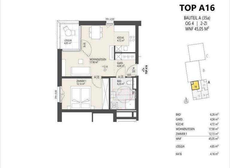 Wohnung zum Kauf - Erstbezug 415.000 € 2 Zimmer 45,1 m² Schützenstraße 35 Arzl Innsbruck 6020