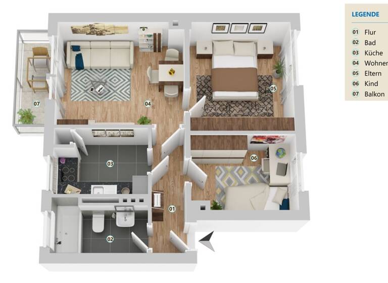 Wohnung zum Kauf 129.000 € 3 Zimmer 49 m² EG Woltmershausen Bremen / Woltmershausen 28197