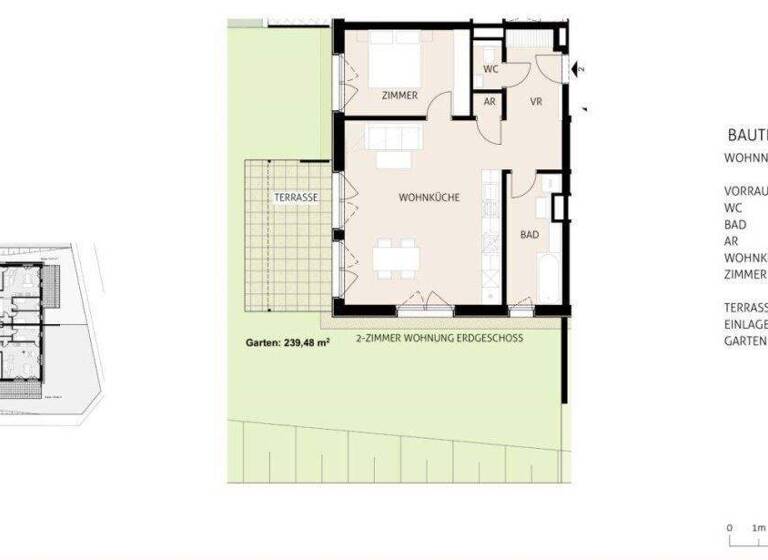 Wohnung zum Kauf - Erstbezug 555.800 € 2 Zimmer 60,1 m² EG frei ab sofort Gießhübl 2372