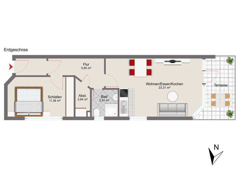Wohnung zum Kauf 495.000 € 2 Zimmer 53 m² frei ab sofort Langeoog 26465