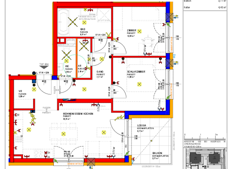 Wohnung zur Miete - Erstbezug 835 € 3 Zimmer 70,8 m² 1. Geschoss Kellner-Straße/Perausch-Straße Enns 4470