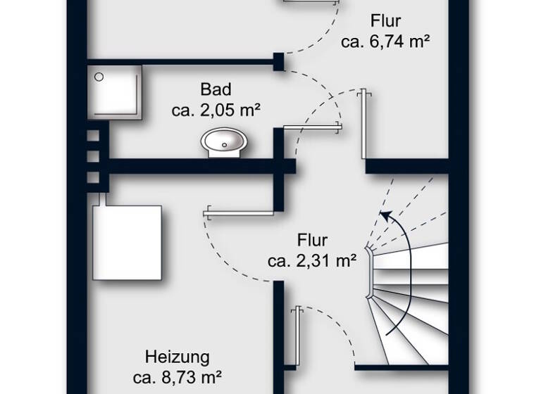 Reihenmittelhaus zum Kauf 179.000 € 4 Zimmer 72 m² 119 m² Grundstück Steffensweg Bremen / Walle 28217