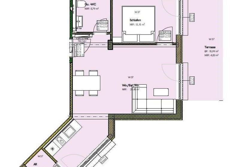 Wohnung zum Kauf provisionsfrei 220.500 € 2 Zimmer 55 m² Mettlach 66693