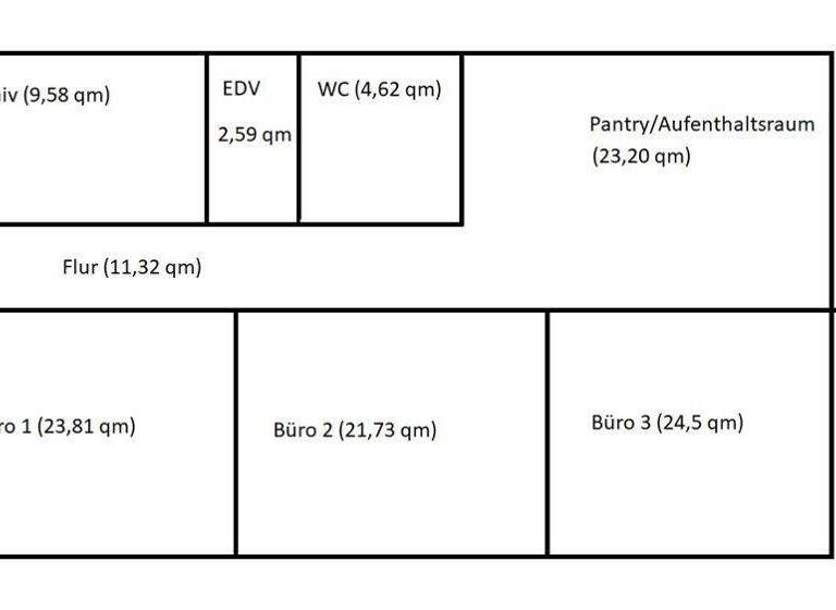 Bürogebäude zur Miete 350 € 24 m² Bürofläche Bad Hersfeld 36251