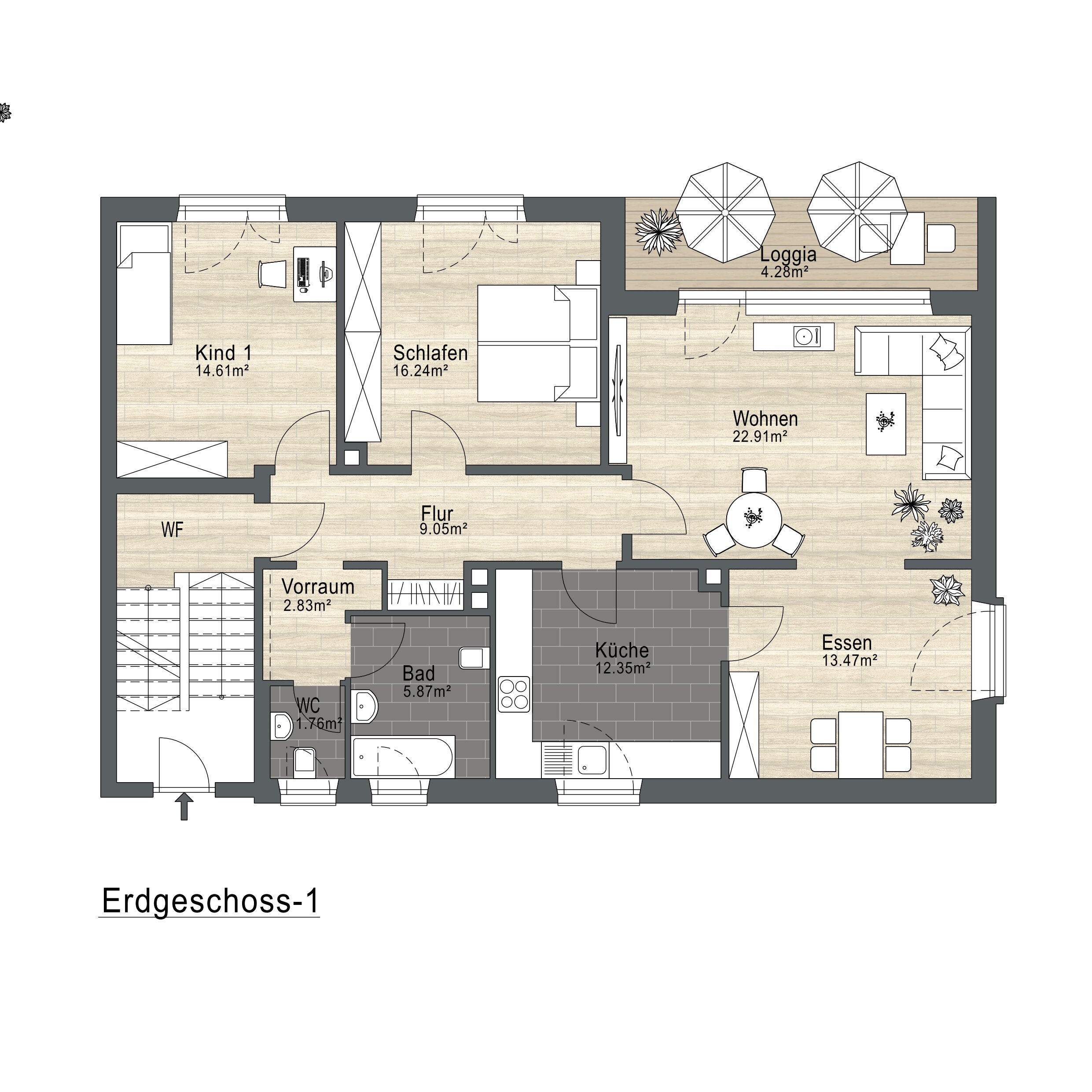 Wohnung zum Kauf provisionsfrei 229.000 € 4 Zimmer 102 m²<br/>Wohnfläche EG<br/>Geschoss Sperberweg 2 Hammerweg Weiden in der Oberpfalz 92637