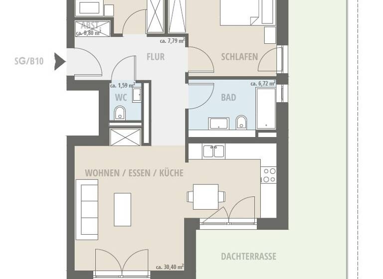Penthouse zum Kauf provisionsfrei 615.900 € 3 Zimmer 95,1 m² 3. Geschoss Speyer 67346