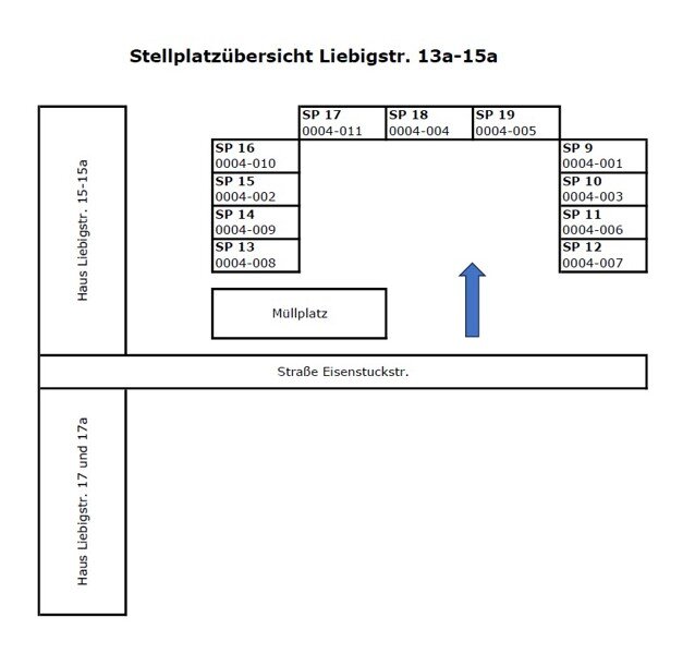 Außenstellplatz zur Miete provisionsfrei 36 € Liebigstr. 13a-15a Südvorstadt-West (Eisenstuckstr.-Mitte) Dresden 01069