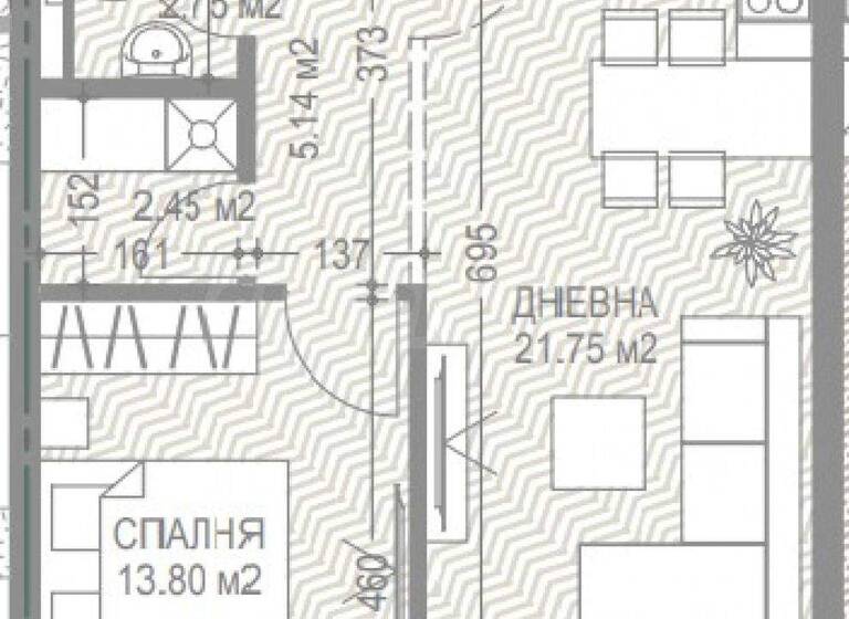 Studio zum Kauf 195.000 € 2 Zimmer 77,4 m² Sofia