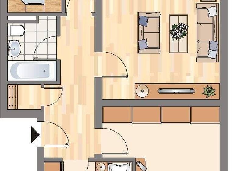 Wohnung zur Miete 555 € 3 Zimmer 70 m² 3. Geschoss Simmelweg 14 Scharnhorst Dortmund 44328