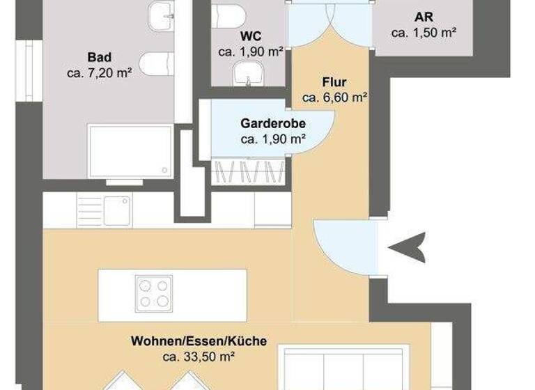 Wohnung zum Kauf 995.000 € 3 Zimmer 87 m² 1. Geschoss Alsterdorf Hamburg 22297