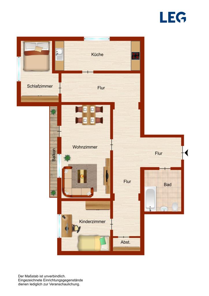 Wohnung zur Miete 499 € 3 Zimmer 72 m²<br/>Wohnfläche 3.<br/>Geschoss 16.11.2024<br/>Verfügbarkeit Veistraße 84 Statistischer Bezirk 73 Hamm 59073