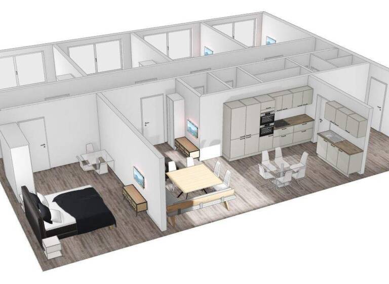 Büro zur Miete provisionsfrei 5 Zimmer 170 m² Bürofläche teilbar von 20 m² bis 170 m² Wendelsteinstraße 10 Miesbach 83714