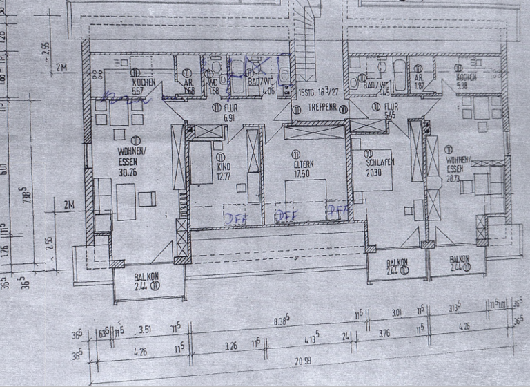 Wohnung zum Kauf 195.000 € 3 Zimmer 81,8 m² 3. Geschoss frei ab sofort Malgassinger Weg 50b Reichenberg Pfarrkirchen 84347