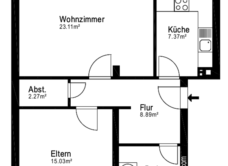 Wohnung zum Kauf provisionsfrei 230.000 € 2,5 Zimmer 64 m² 2. Geschoss frei ab sofort Am Hochkreuz 9a Gremberghoven Köln 51149