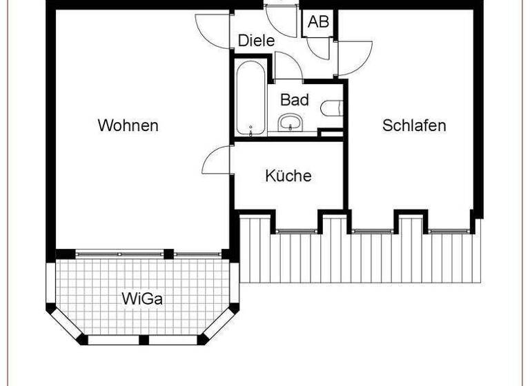 Wohnung zur Miete 820 € 2 Zimmer 40 m² 2. Geschoss frei ab 01.03.2026 Vaihingen Stuttgart 70563