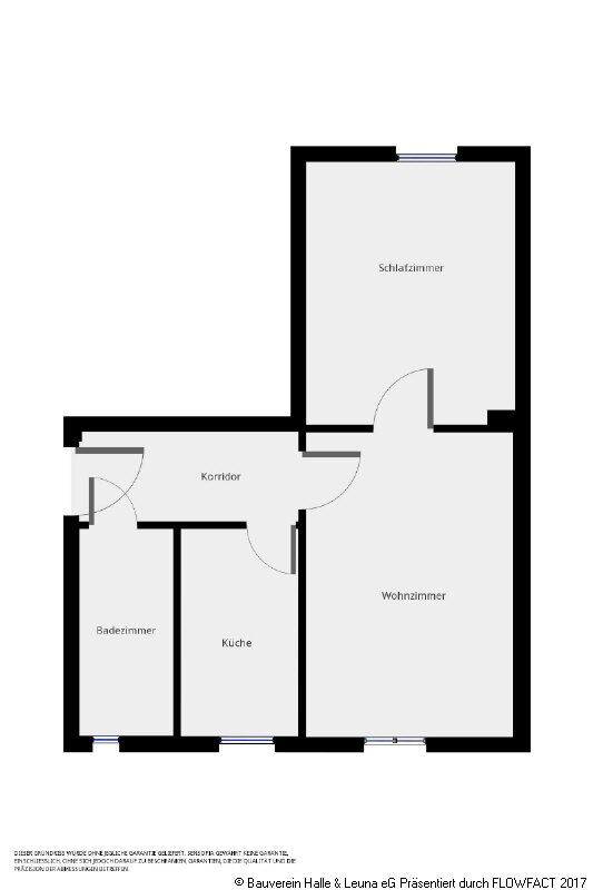 Wohnung zur Miete 296 € 2 Zimmer 44 m²<br/>Wohnfläche 3.<br/>Geschoss Turmstraße 134 Südliche Innenstadt Halle (Saale) 06110