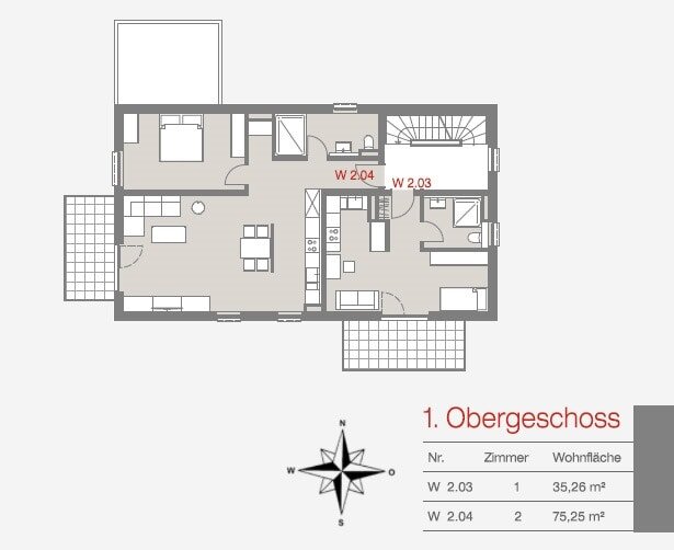 Wohnung zum Kauf provisionsfrei 489.125 € 2 Zimmer 75,3 m²<br/>Wohnfläche 1.<br/>Geschoss Nordbahnhof Ingolstadt 85057