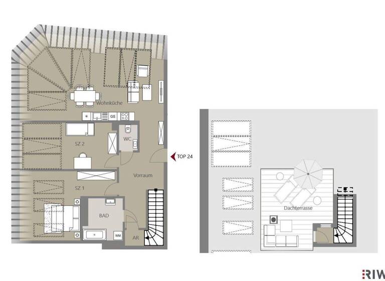 Wohnung zum Kauf - Erstbezug 899.000 € 3 Zimmer 106 m² 4. Geschoss Kalvarienberggasse 42 Wien 1170
