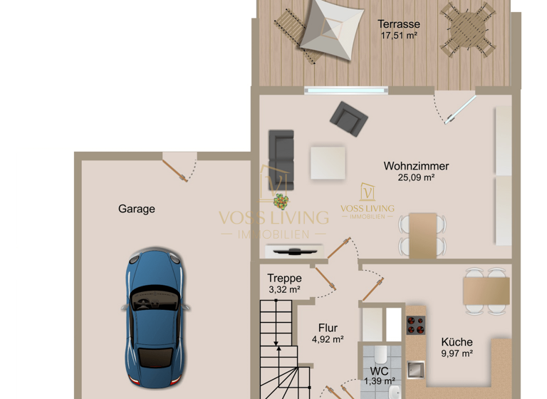 Reihenendhaus zum Kauf 419.000 € 5 Zimmer 124 m² 242 m² Grundstück Petterweil Karben-Petterweil 61184