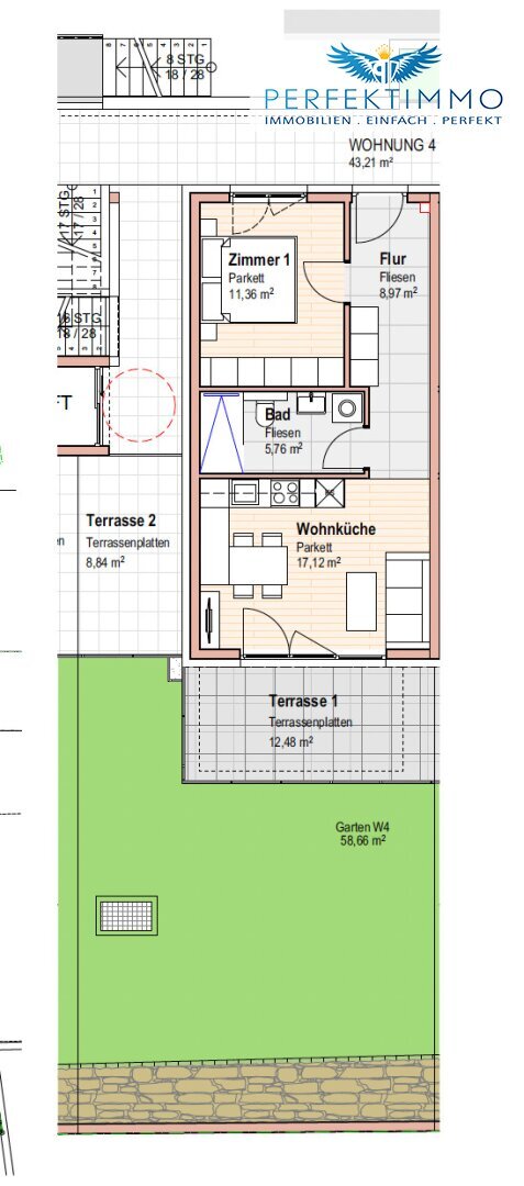 Wohnung zur Miete 875 € 2 Zimmer 43,2 m²<br/>Wohnfläche EG<br/>Geschoss ab sofort<br/>Verfügbarkeit Inzing 6401