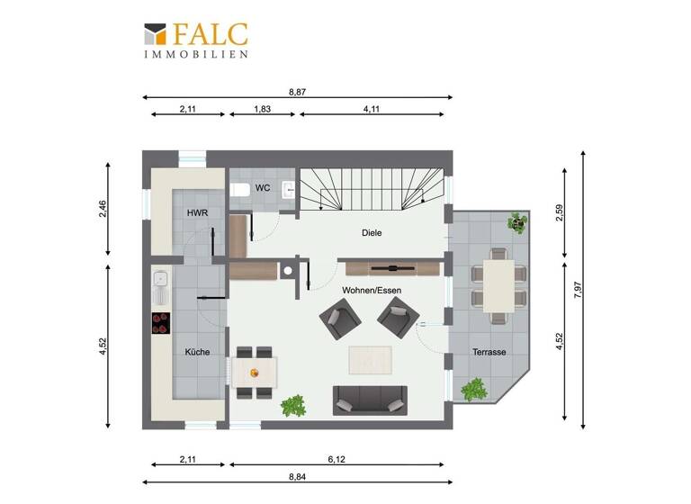Doppelhaushälfte zum Kauf 350.000 € 3,5 Zimmer 114 m² 736 m² Grundstück Neckargerach 69437